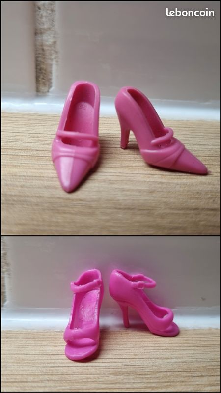 8 Paires Mini Chaussures Plates Pour Poupées – Noir, Rouge, Blanc, Rose – Accessoire Costume Miniature