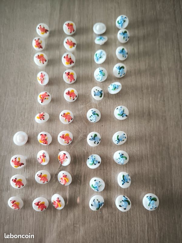 Boutons motif ours (image 1)
