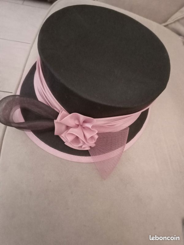 Chapeau souple rose à fleur enfant - Accessoires & Bagagerie