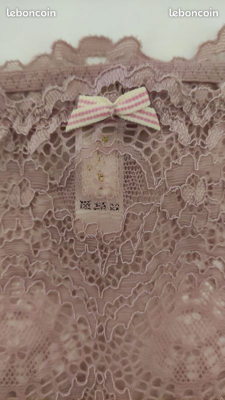 Porte jarretelles Philippe Matignon sans fermeture et sans couture Taille M / EU 80 Rose Pâle - Neuf (image 3)