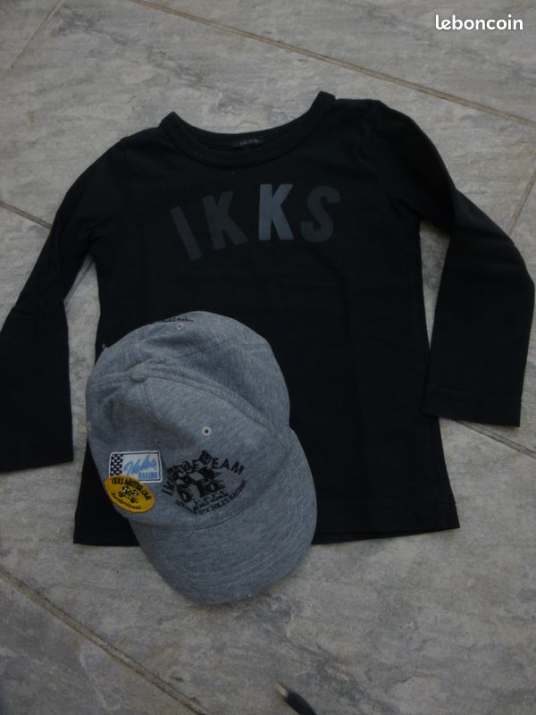 Casquette Ikks + T Shirt garçon T 4 ans (image 1)