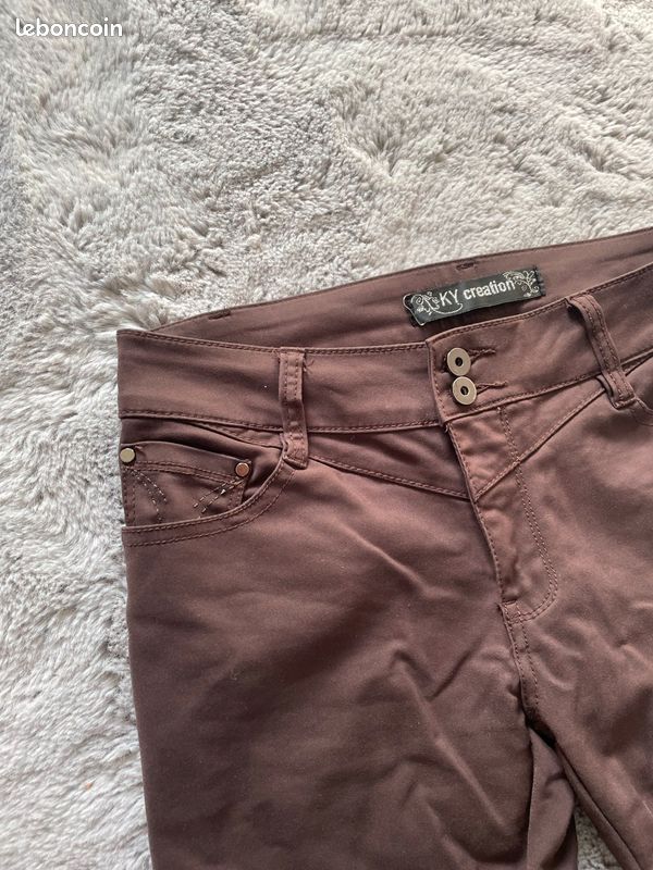 Pantalon femme taille basse (image 6)
