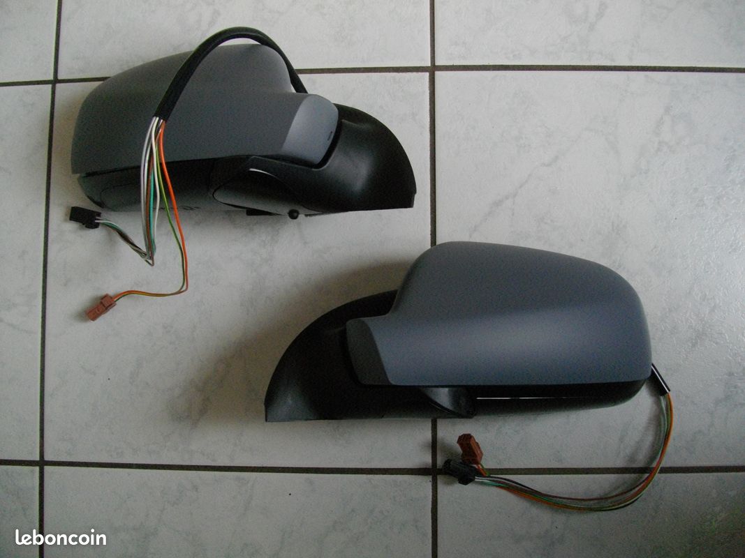 Rétroviseur Extérieur Droit électrique Chauffant Pour Peugeot 307 (2001-2007) Hatch Et Break - Apprêté Blanc