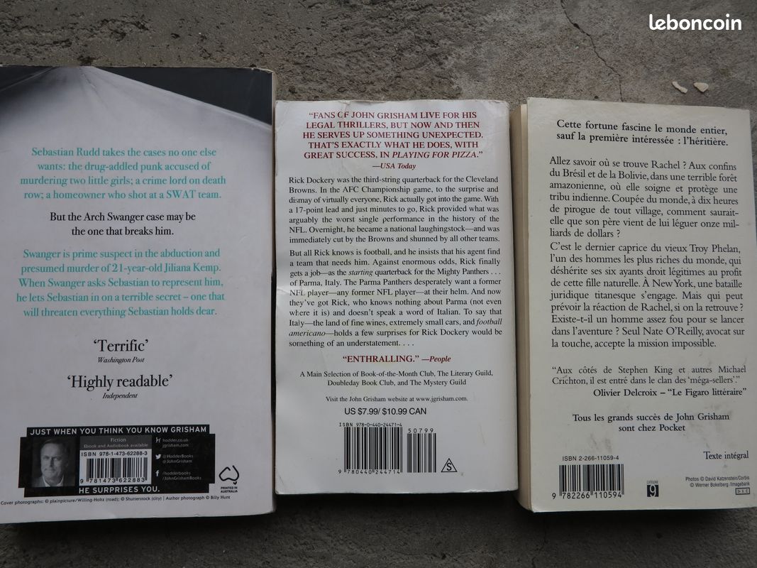 JOHN GRISHAM L'idéaliste La transaction ETC...A partir de 2 (image 3)