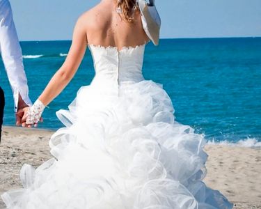 Robe de mariée Hervé mariage plume 40 Vêtements