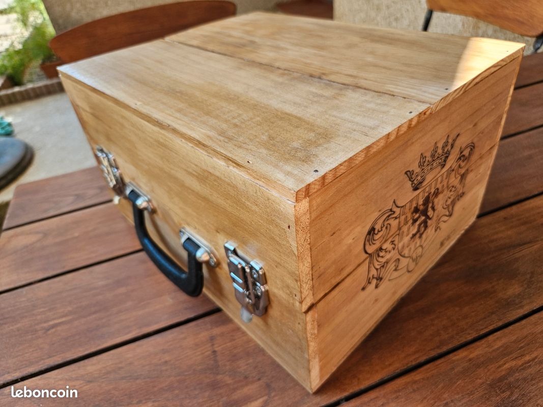 Boite / caisse à vin en bois (image 4)