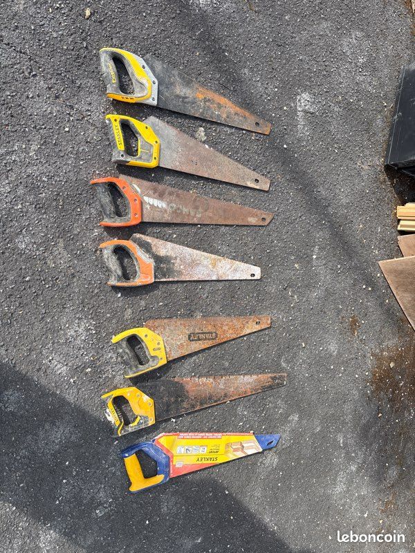 Lot de 7 scies égoïnes Stanley, Bahco, FatMax – Bricolage (image 1)