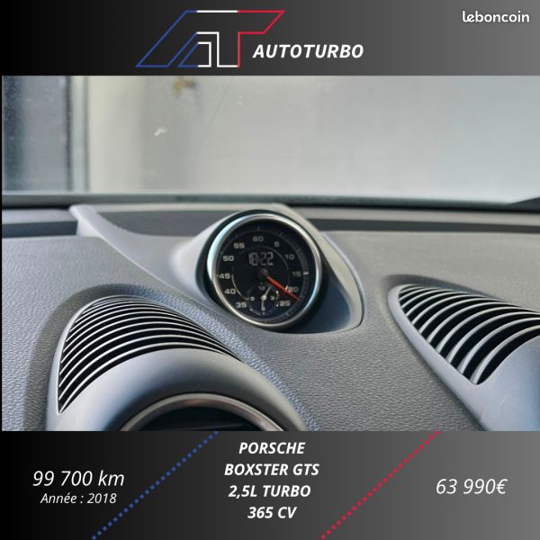 Porsche 718 BOXSTER (982) 2.5 365CH GTS PDK EURO6 (image 13)