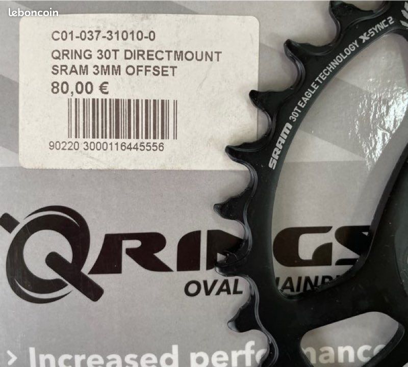 Plateau SRAM ROTOR QRINGS 30 dents DIRECTMOUNT 3 MM OFFSET Neuf (image 4)