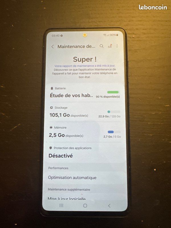 Samsung Galaxy A52s 5G - 128 Go Noir excellent état (image 7)