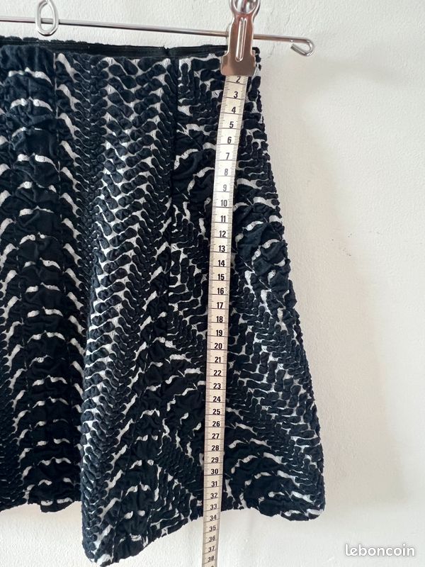 Jupe bleu marine Zara (image 7)
