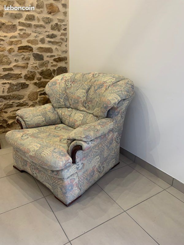 Canapé et 2 fauteuils (image 1)