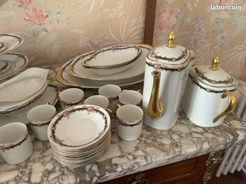 Service complet porcelaine de Limoges des années 1930 (image 2)