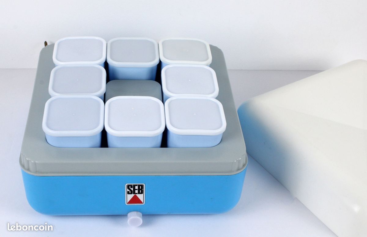 Yaourtière Vintage Pyrex Bleue Avec Notice - Occasion Fonctionnelle, Prête à L'emploi