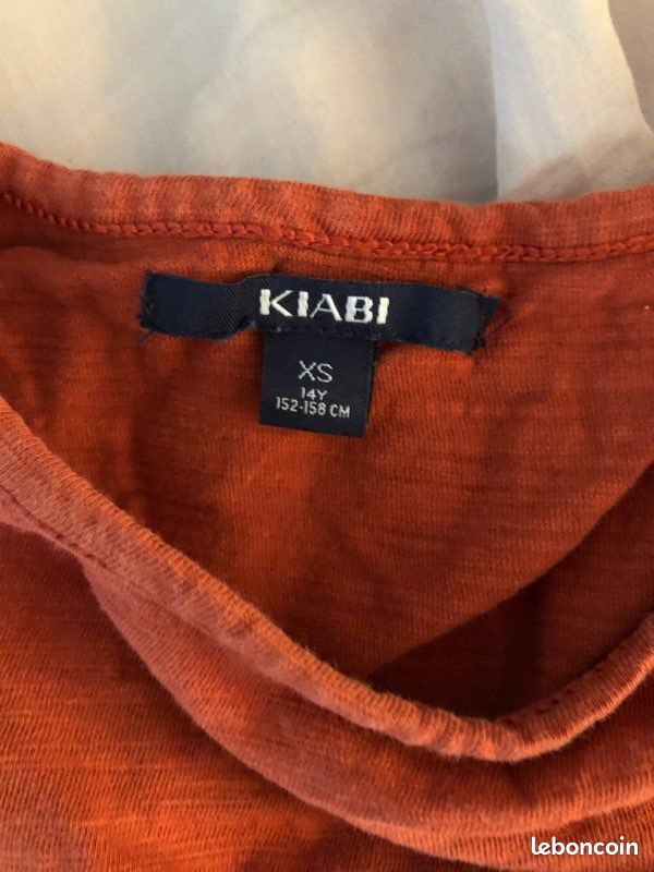 Tee shirt orange kiabi (image 2)