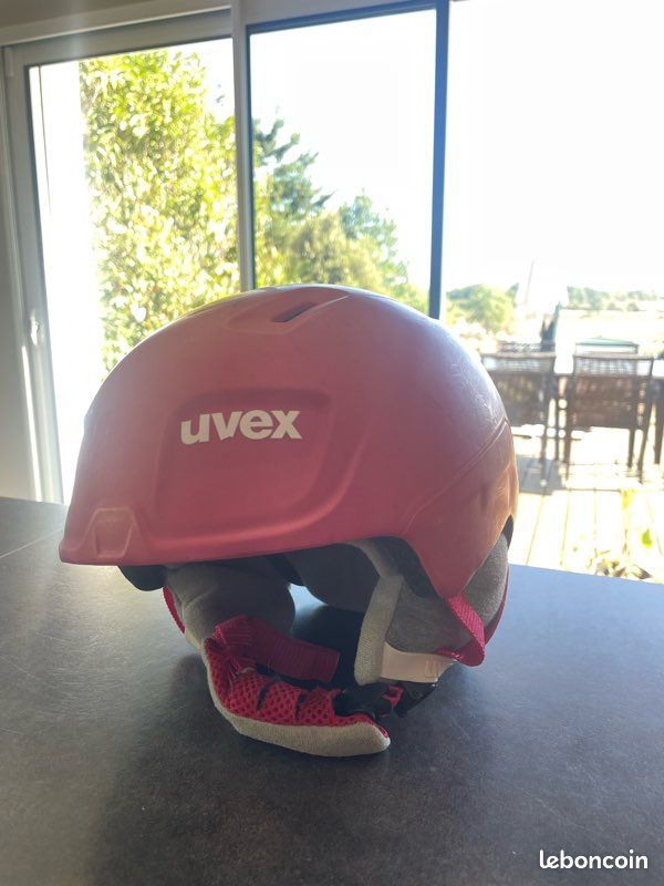 Casque ski UVEX rose 51/55 cm (image 1)