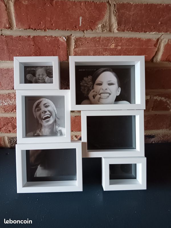 Cadre photos en parfait etat dimensions 30 x 31 cms (image 2)