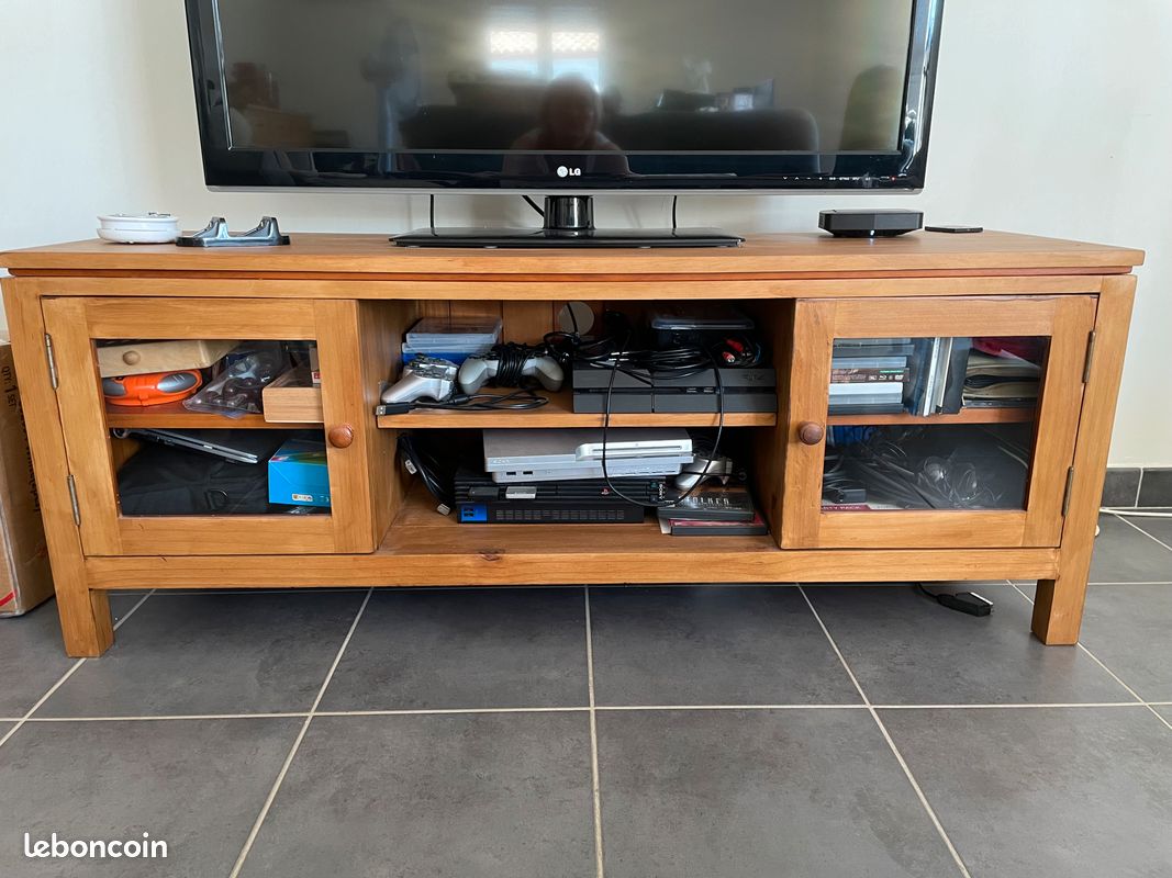 Meuble télé en bois (image 1)