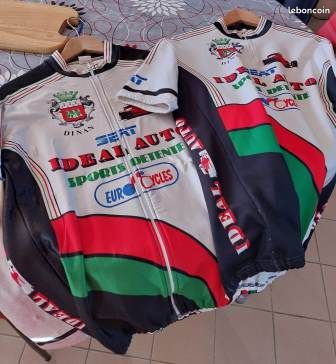 Maillot Veste Cycliste NORET TEAM DINAN Vintage Taille S – Idéal Collection