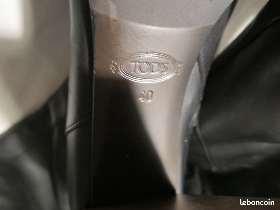 Bottes cuir haute (40cm) talon 10 cm (image 2)