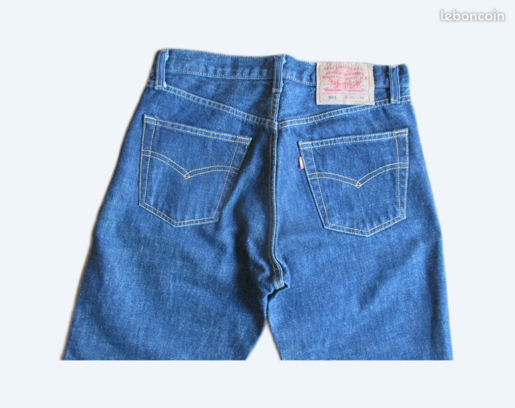 Jean Levi's 501 Bleu Taille W36 L30 | Coupe Straight Occasion Très Bon État