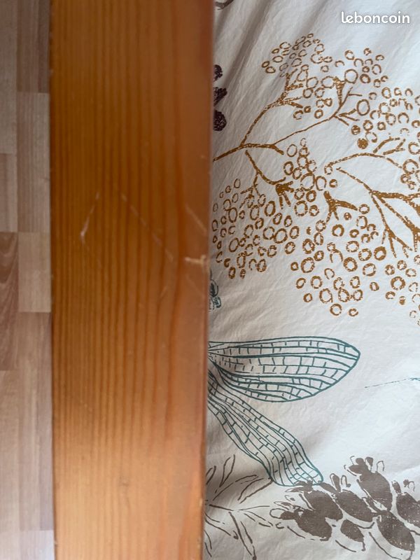 Lit + commode en pin (image 4)