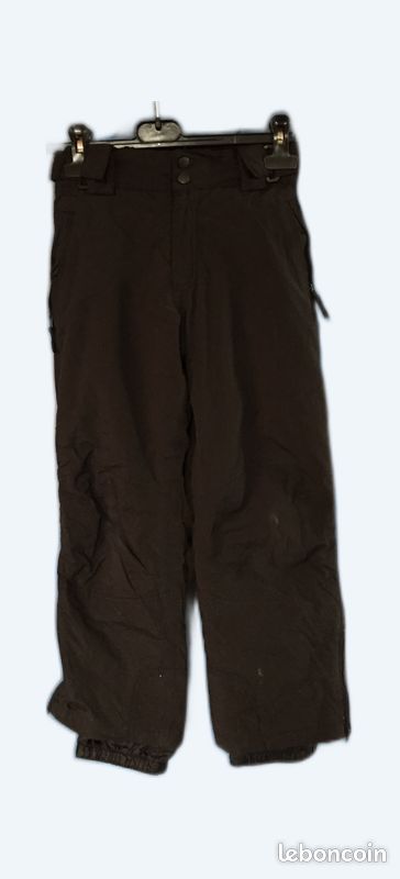 Pantalon ski noir go athli-tech 8ans (image 1)