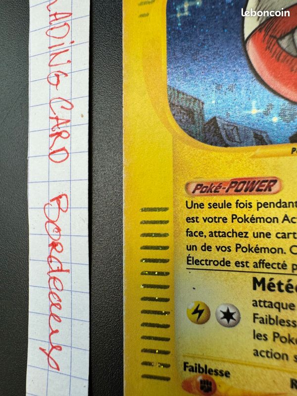 Carte Pokémon holo Aquapolis Wizard Electrode H7/H32 (image 3)