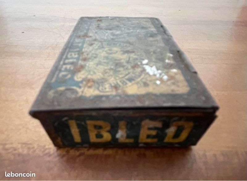 Boîte métallique publicitaire Chocolat Ibled Chocoreve 6,5x4x1,5cm vintage déco collection no banania (image 3)