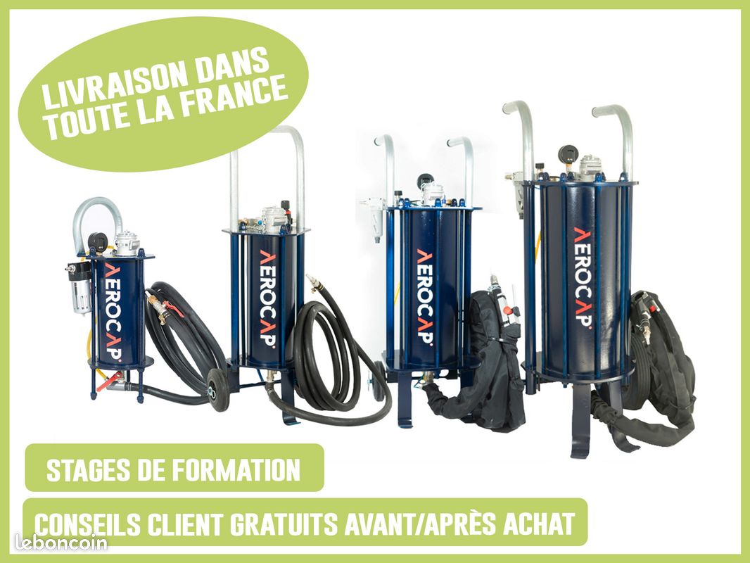 AEROCAP 501 – Aérogommeuse pour Décapage Bois, Métal et Pierre (image 3)