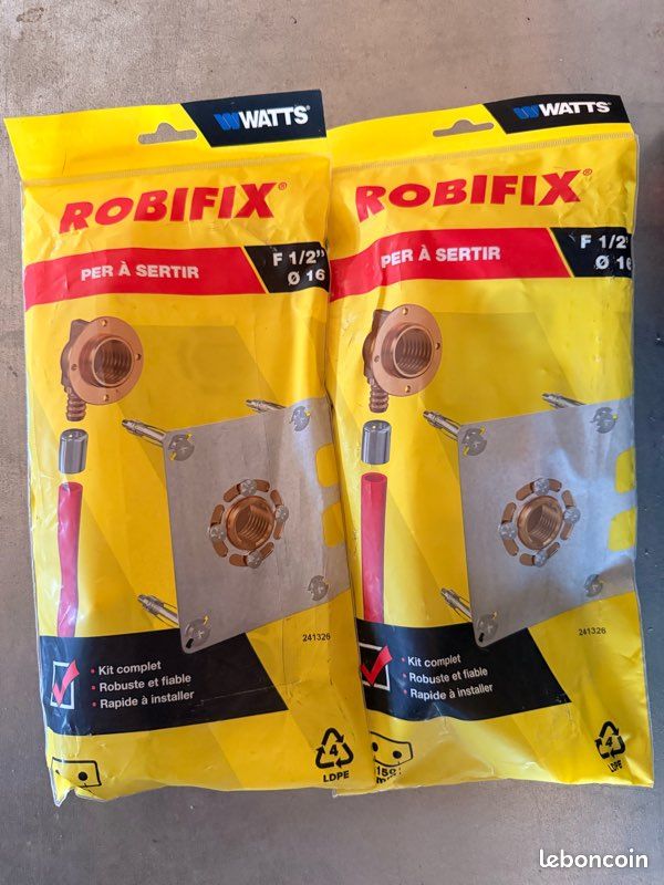 Lot platine de douche robifix per 16 (image 1)