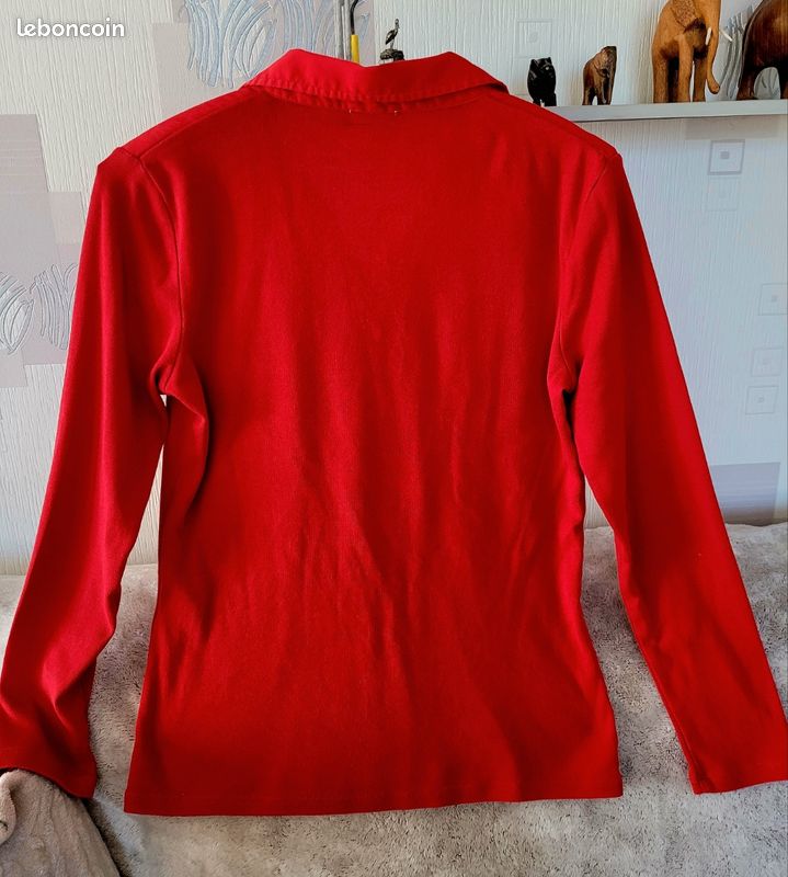 T-shirt Un Jour Ailleurs Taille 4 - Rouge, Style Tunique à Manches Longues, Occasion Très Bon état