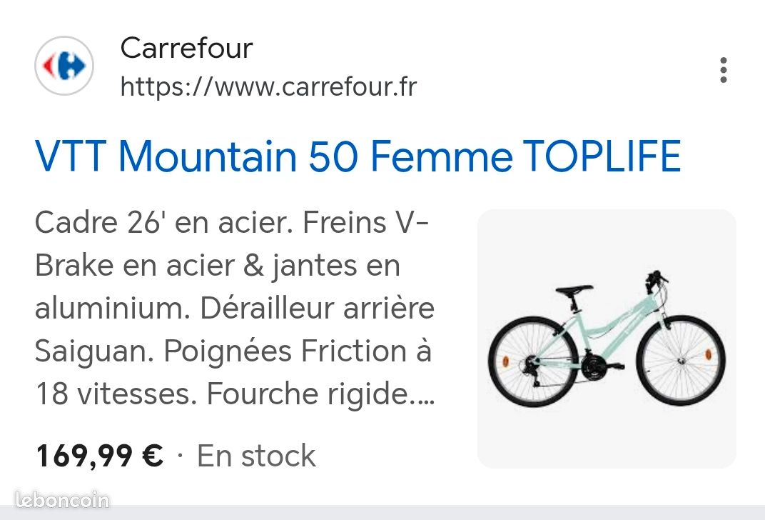 Roue Vtt Mountain 50 Femme Carrefour VTT 26'' Homme Fourche