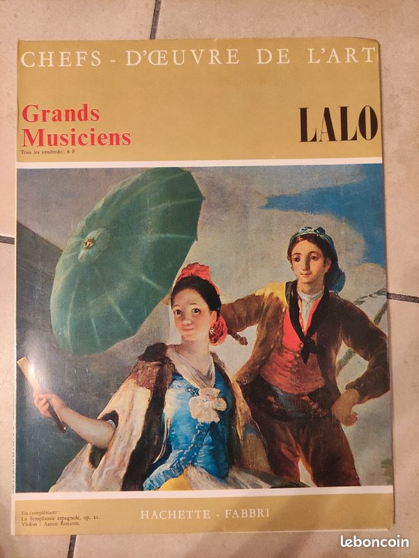 1 disque 33 tours Lalo collection grands musiciens Hachette (image 1)