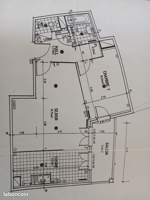 Appartement 2 pièces 48 m² · à Saint-Jean-de-Maurienne · 48 m² · 130 000 €