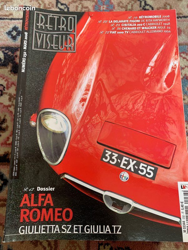Magazine automobiles anciennes "rétroviseur "année 2008 complète (image 3)