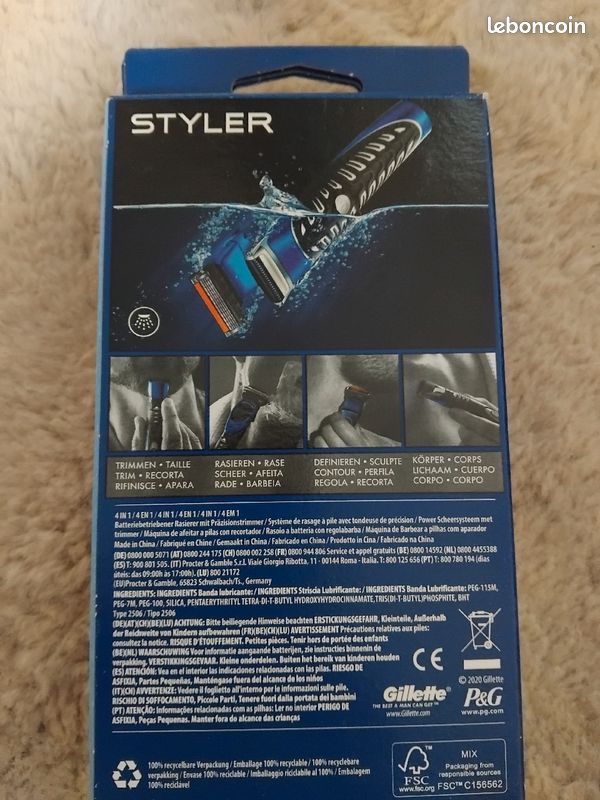 Rasoir Gillette styler neuf (image 3)