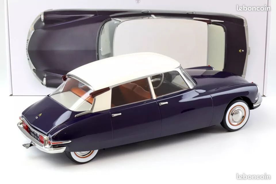 NOREV - Citroën DS 19 1/43 - Couleur Blanc Et Aubergine - Dans Sa Boîte