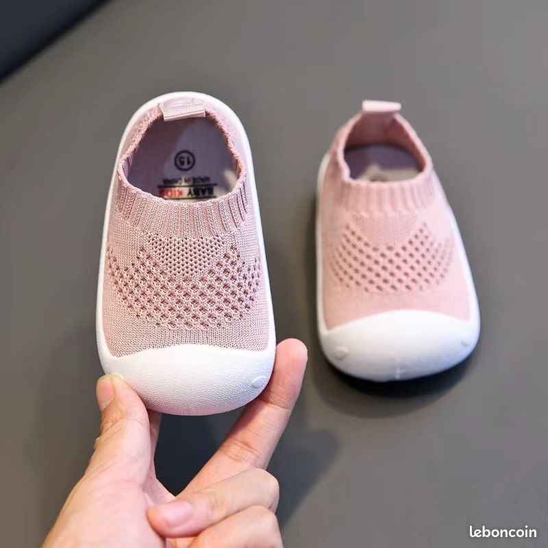 🛍️ Chaussures enfant fille – MiniNuage – Rose – Ultra confort (image 1)