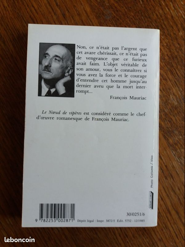 Livre de François Mauriac "Le nœud de vipère" (image 2)