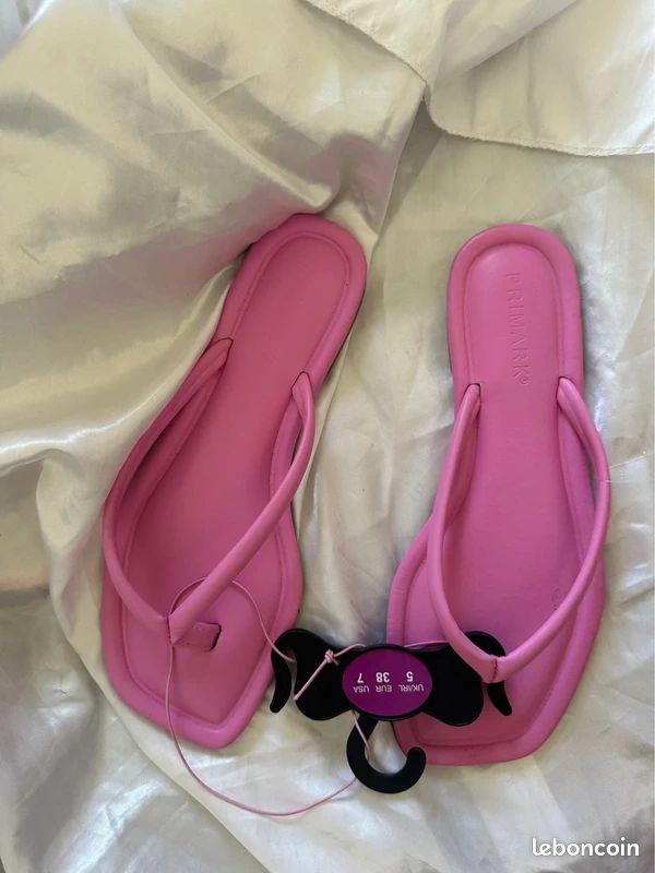 Sandales de plage noeuds Wamea Beach rose fille | La Halle