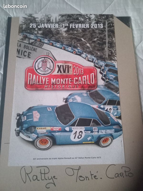 AFFICHE OFFICIELLE DU 5 ème Rallye Historique De Monaco 2002 EUR 40,00