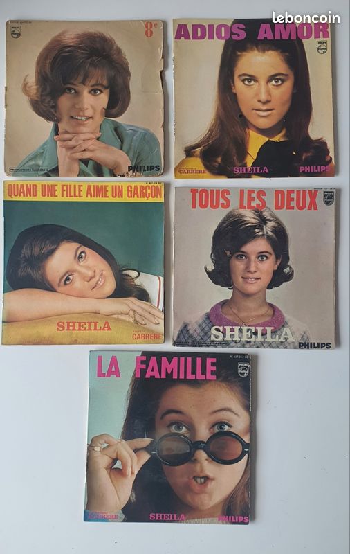 Vinyles 45 tours Sheila Richard Anthony Claude François (image 1)