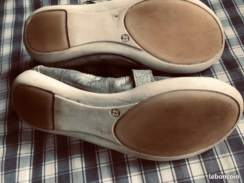 Ballerines gris/argent fille BELLAMY (image 6)
