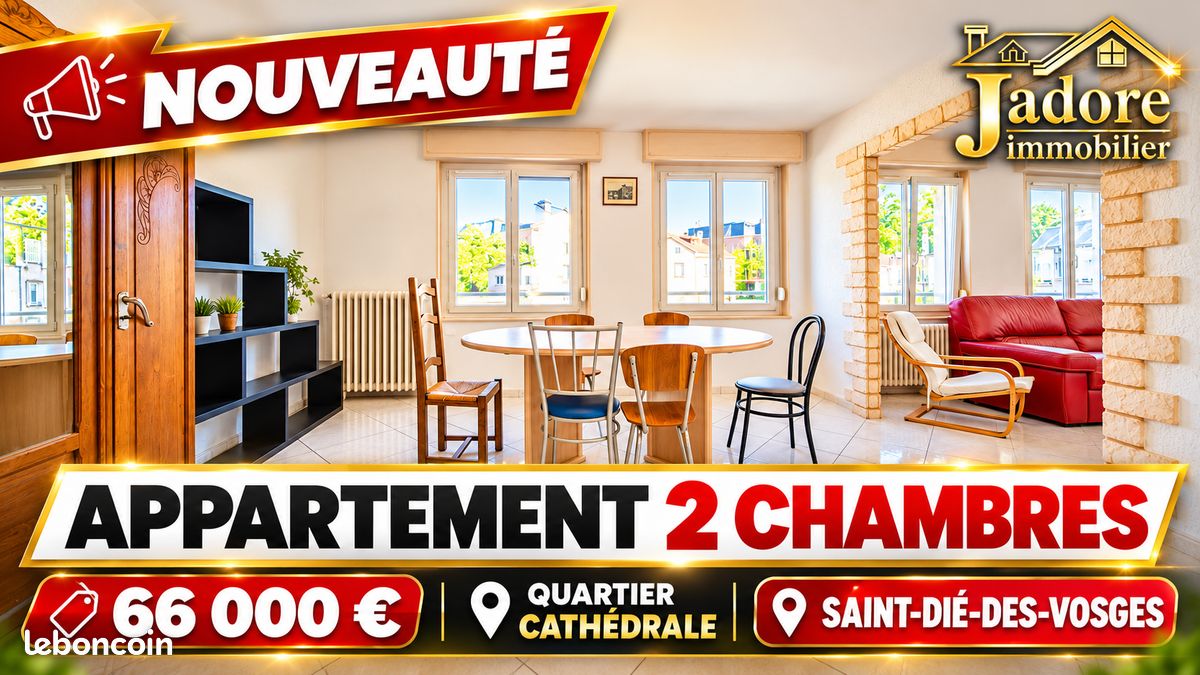 Appartement 3 pièces 76 m² · à Saint-Dié-des-Vosges · 76 m² · 66 000 €