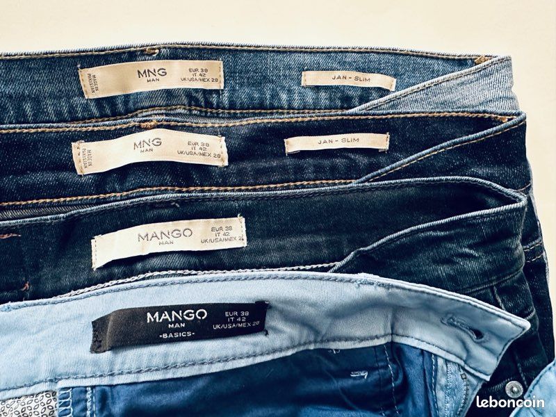4 jeans MANGO homme taille 38 (image 9)