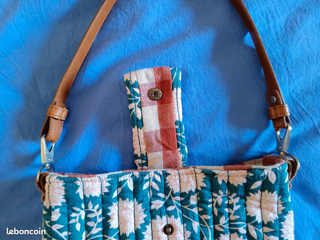 Sac matelassé Vert-beige (image 6)