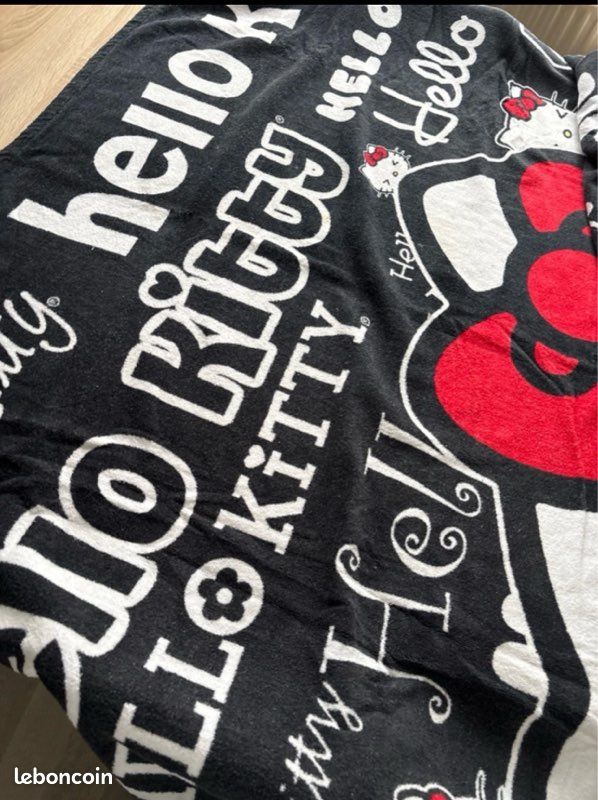 Serviette De Plage Enfant Aymax Hello Kitty - 70x140 Cm, Microfibre, Absorption Rapide