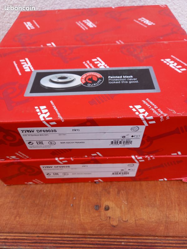 Jeu de 2 disques de frein avant Audi A3 Leon III Golf VII Activia III (image 2)