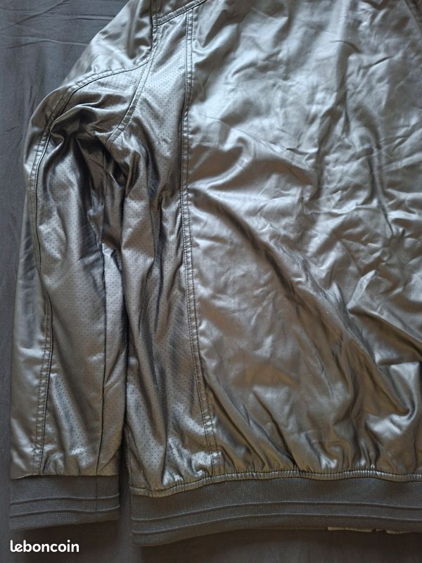 Veste Celio homme XXL simili cuir noir – style motard (image 11)
